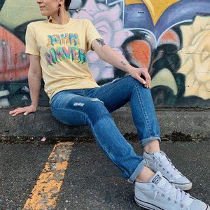 John Mayer Yellow Graphic Tour Shirt Small